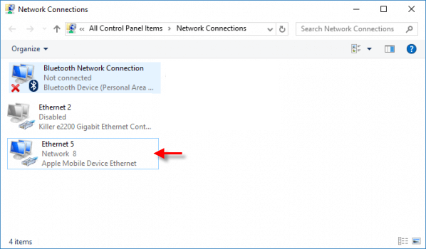 Hotspot netwotk connection