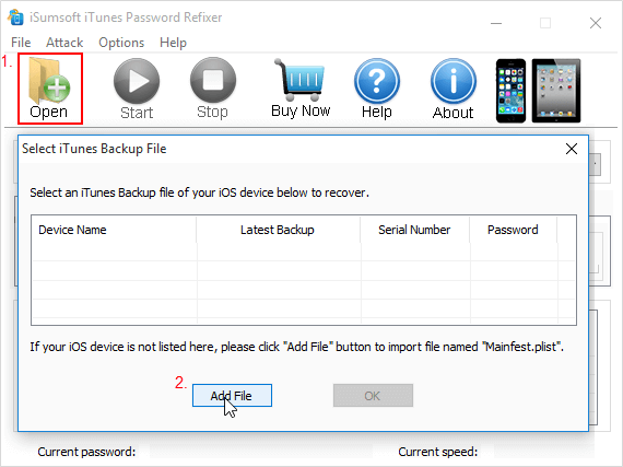 Add iTunes backup files