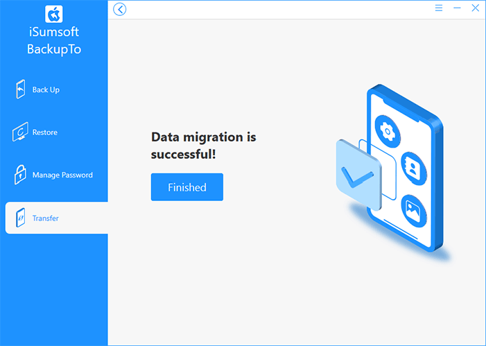 data transferred successfully