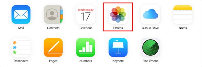 click the Photos icon