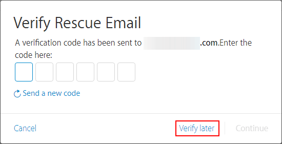 Verify later