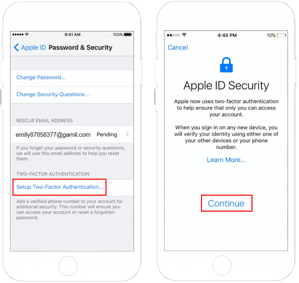 Setup Two-factor Authentication