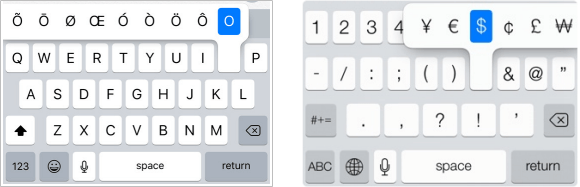 Type accented characters