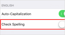 Use auto-correction and check spelling