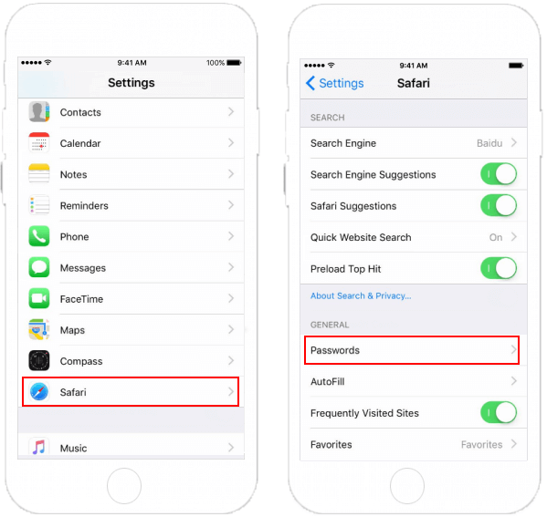 View Password stored in Safari