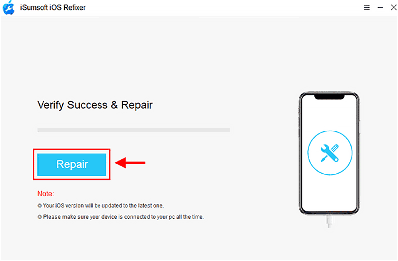 start repair ios system