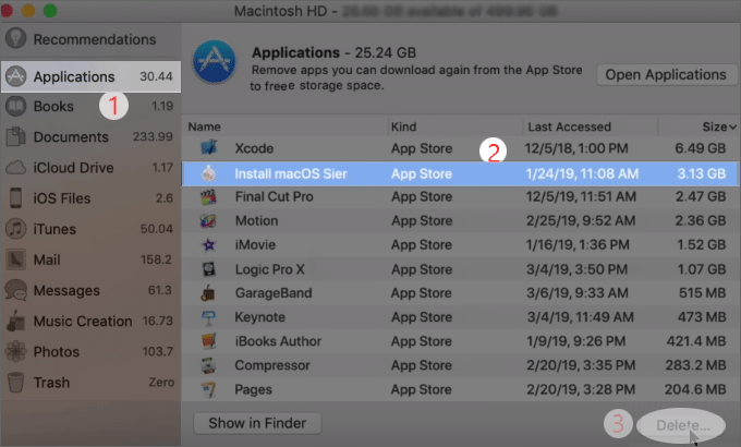 Remove unused apps