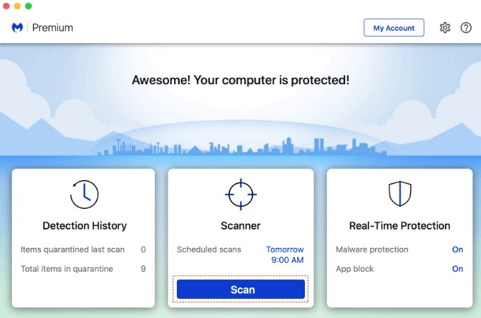 Scan and Remove Malware