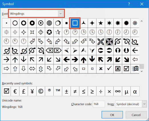 How to insert Check Box