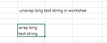 Wrap long text string