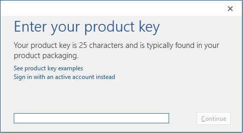 Activate Microsoft Office Professional Plus 2016 without Product Key