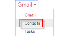 backup gmail contacts to outlook