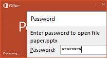 Open password protected PowerPoint file without password