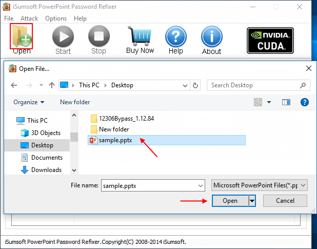 Open password-protected PowerPoint file