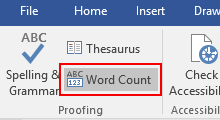 count number of words in microsoft word