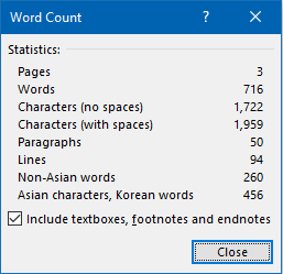 How To Count Characters In Word (MS Word)