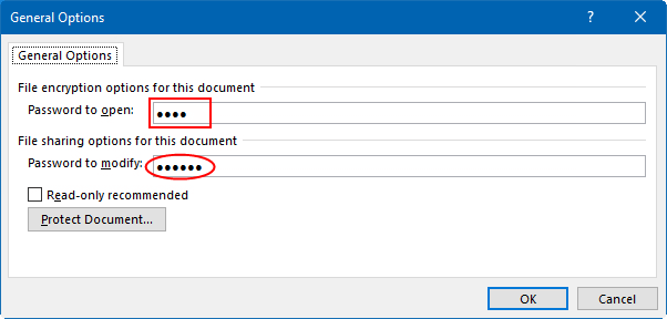 Type in the encryption password