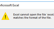 excel cannot open the file