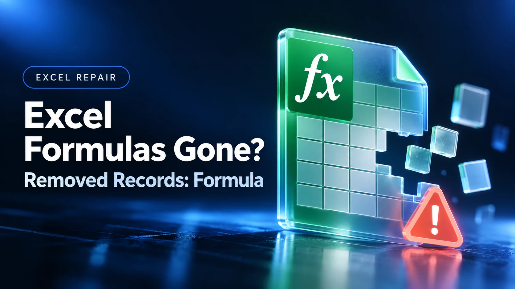 Excel Removed Records Formula blog cover illustrating missing spreadsheet formulas