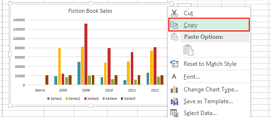 Copy Excel chart