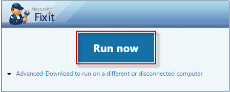 download microsoft fixit tool