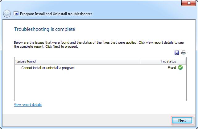 troubleshooting is completely