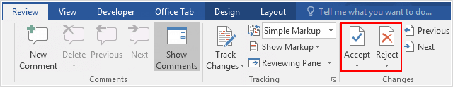 Delete track changes