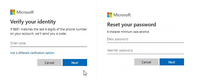 Reset your password