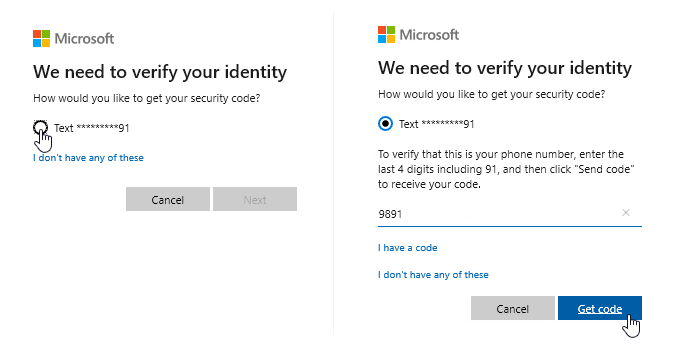 Verify your identity