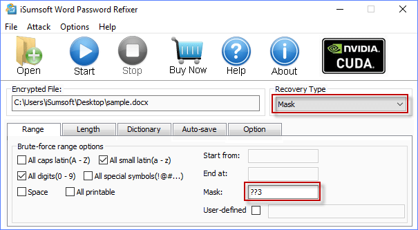 choose recovery type