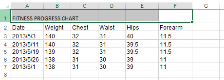 select cell range