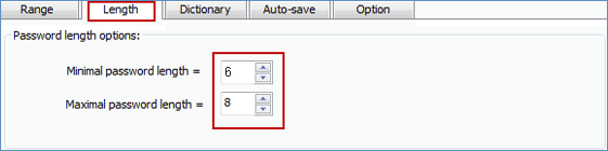 Password length 2