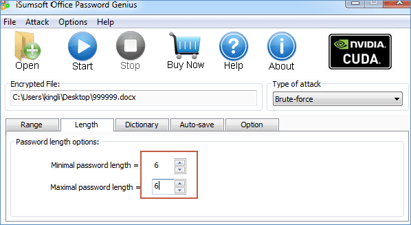 Password length