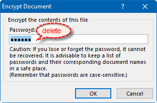 Remove Excel password