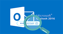 Retrieve forgotten email password in Outlook 2016