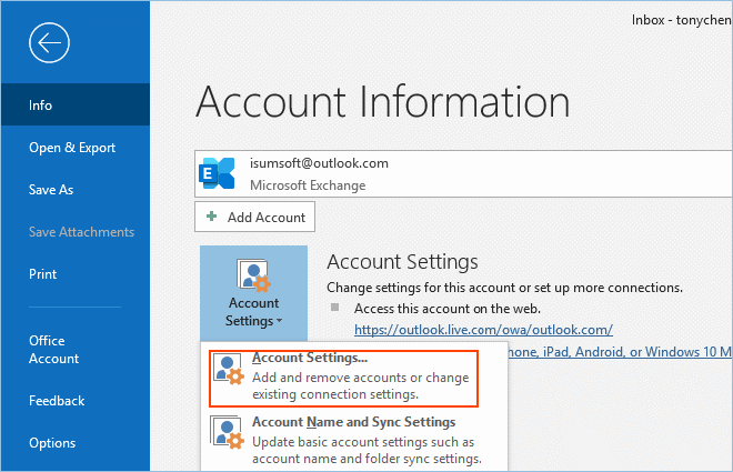 Account Settings