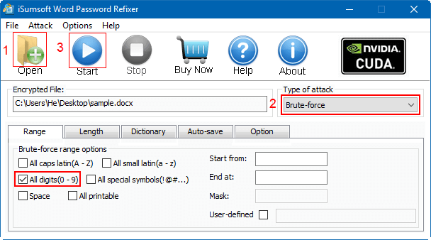 Recover password to open document