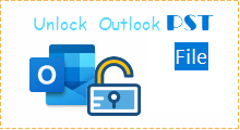unlock password protected Outlook pst file