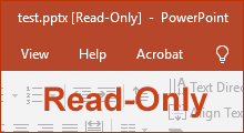 unlock read-only PowerPoint