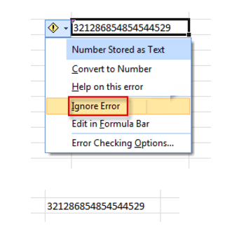 Display a normal number