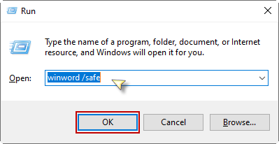 Run Word in Safe Mode