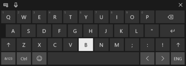 Press the B key on keyboard