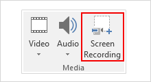 Record screen with powerpoint 2016