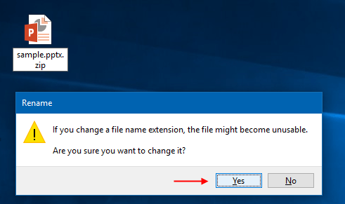 Rename ppt file