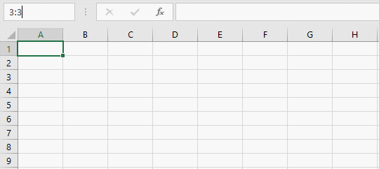 Select entire rows and rows range