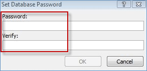 Enter and verify the new setting password