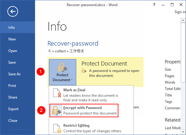 How To Unprotect Word Documents Without Knowing Password