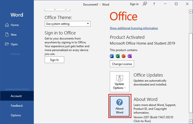 3 easy ways to find out what Microsoft Word version you have on Windows
