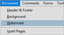 add watermark for pdf document