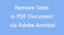 remove texts in pdf document